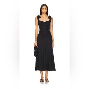 Astr the label $164 Kateleya Bow Strap Dress in black